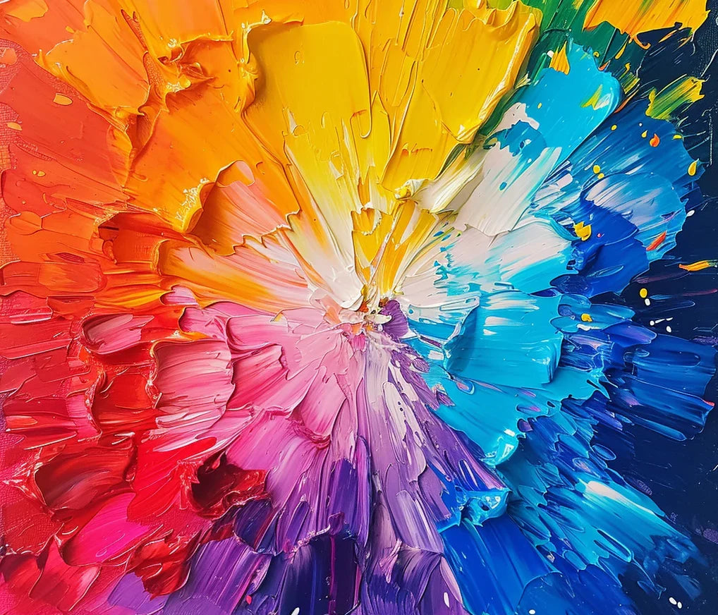 Mixing Different Shades of Paint on an Artist's Palette