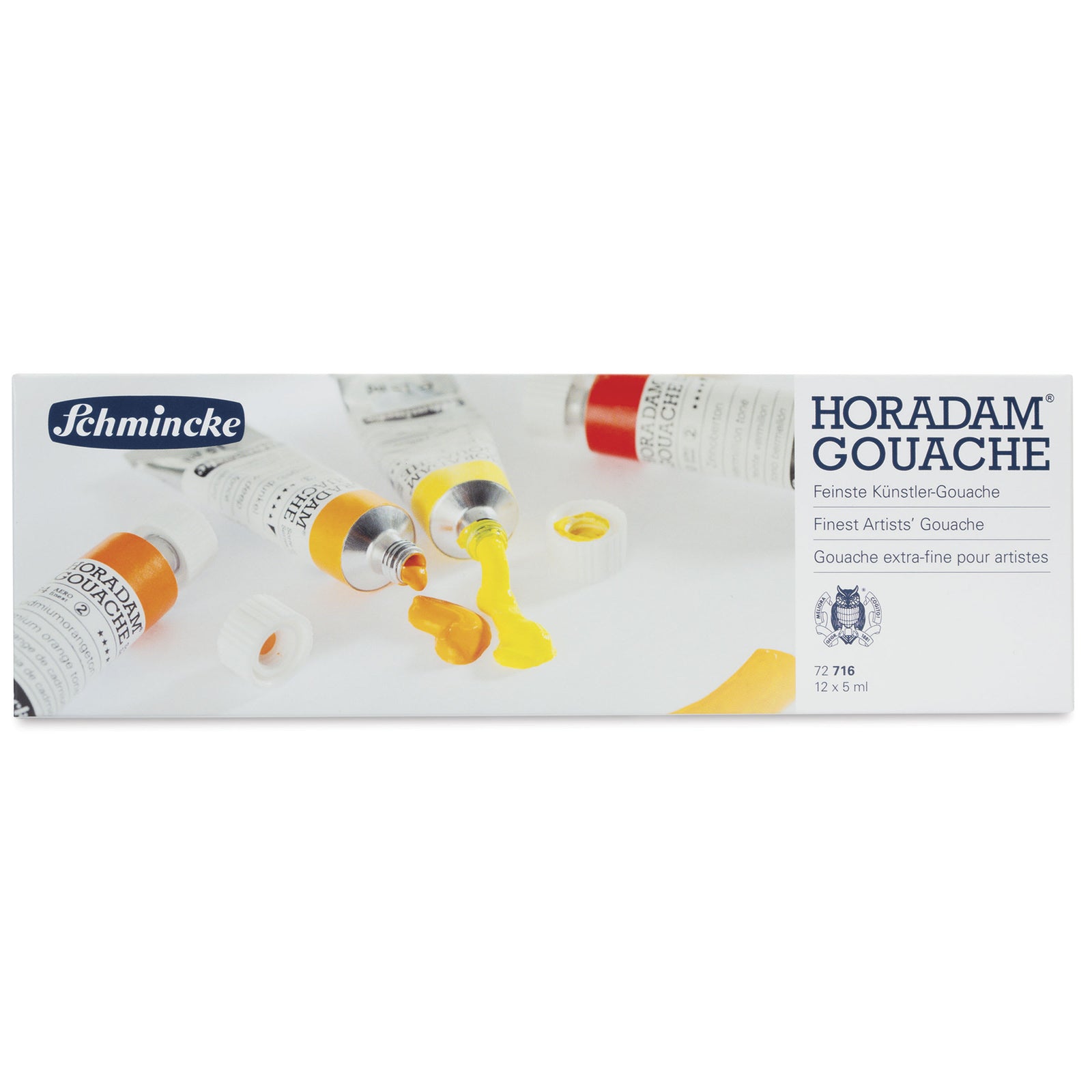 Гваш бои Schmincke HORADAM в метална кутия, 12 x 5 ml