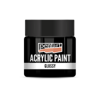 Гланцова акрилна боя Pentart 50 ml – черен