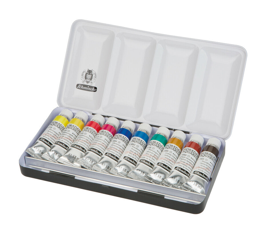 Метален комплект акварелни бои Schmincke HORADAM 10 x 15 ml