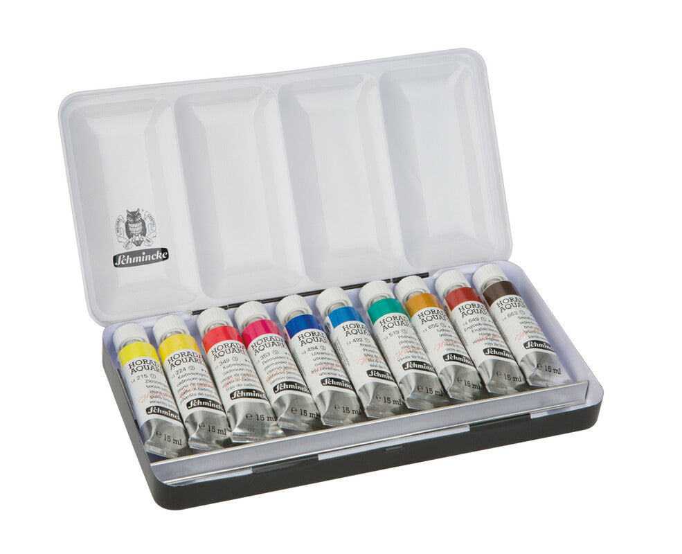 Метален комплект акварелни бои Schmincke HORADAM 10 x 15 ml