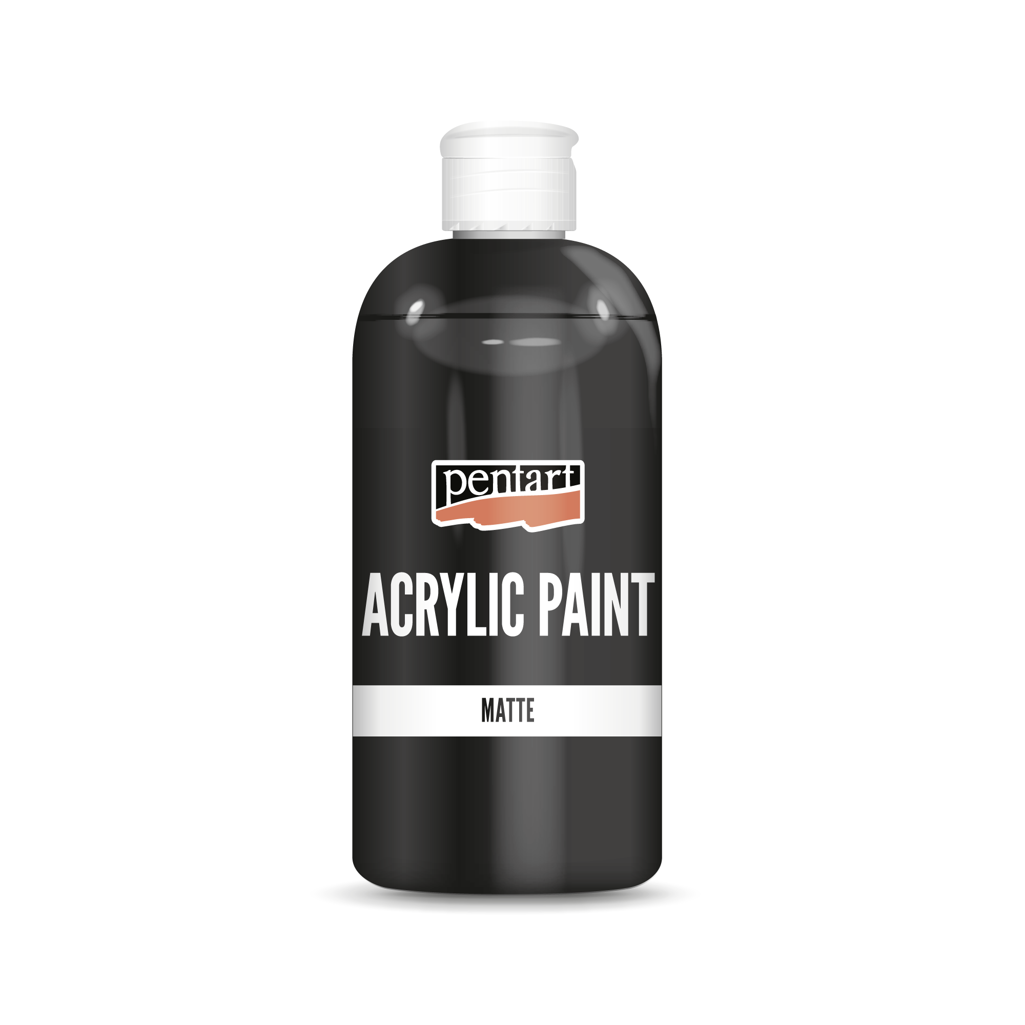 Мат акрилна боя Pentart 500 ml черна