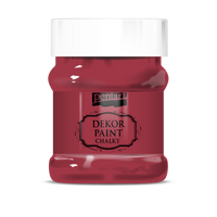 Декоративна боя тебеширена Chalky Pentart 230 мл – cardinal-red