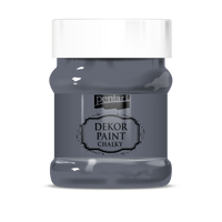 Декоративна боя тебеширена Chalky Pentart 230 мл – graghite-gray