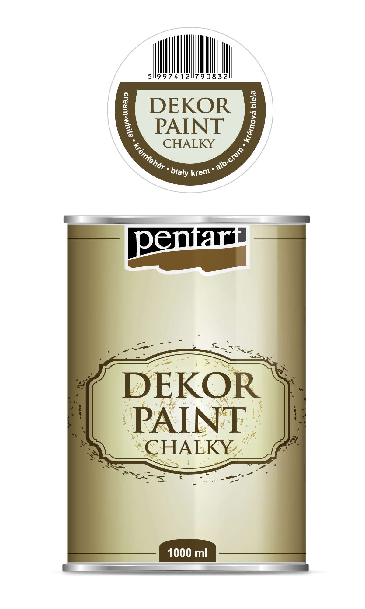 dekor paint chalky 1000 ml – крем