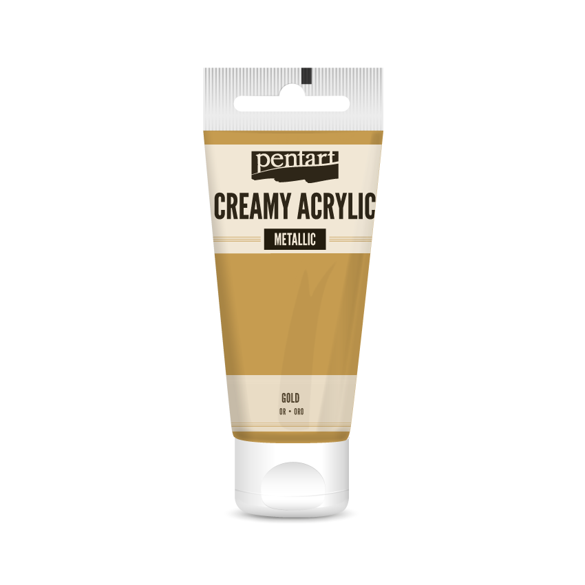 creamy acrylic metallic 60 ml – злато