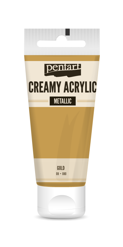 creamy acrylic metallic 60 ml – злато