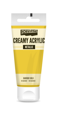 creamy acrylic metallic 60 ml – бароково злато