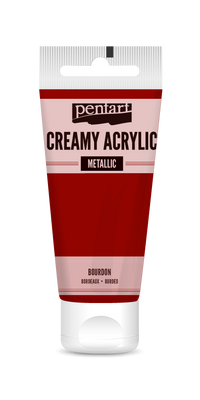 creamy acrylic metallic 60 ml – бургундско червено