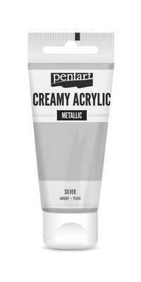 creamy acrylic metallic 60 ml – сребро
