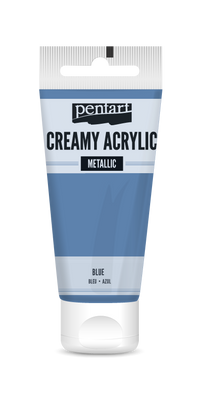 creamy acrylic metallic 60 ml – синьо