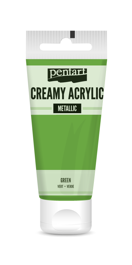 creamy acrylic metallic 60 ml – зелено
