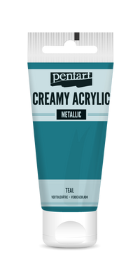 creamy acrylic metallic 60 ml – синьо-зелено