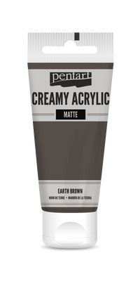 Кремообразна матова акрилна боя Pentart 60 мл – earth brown