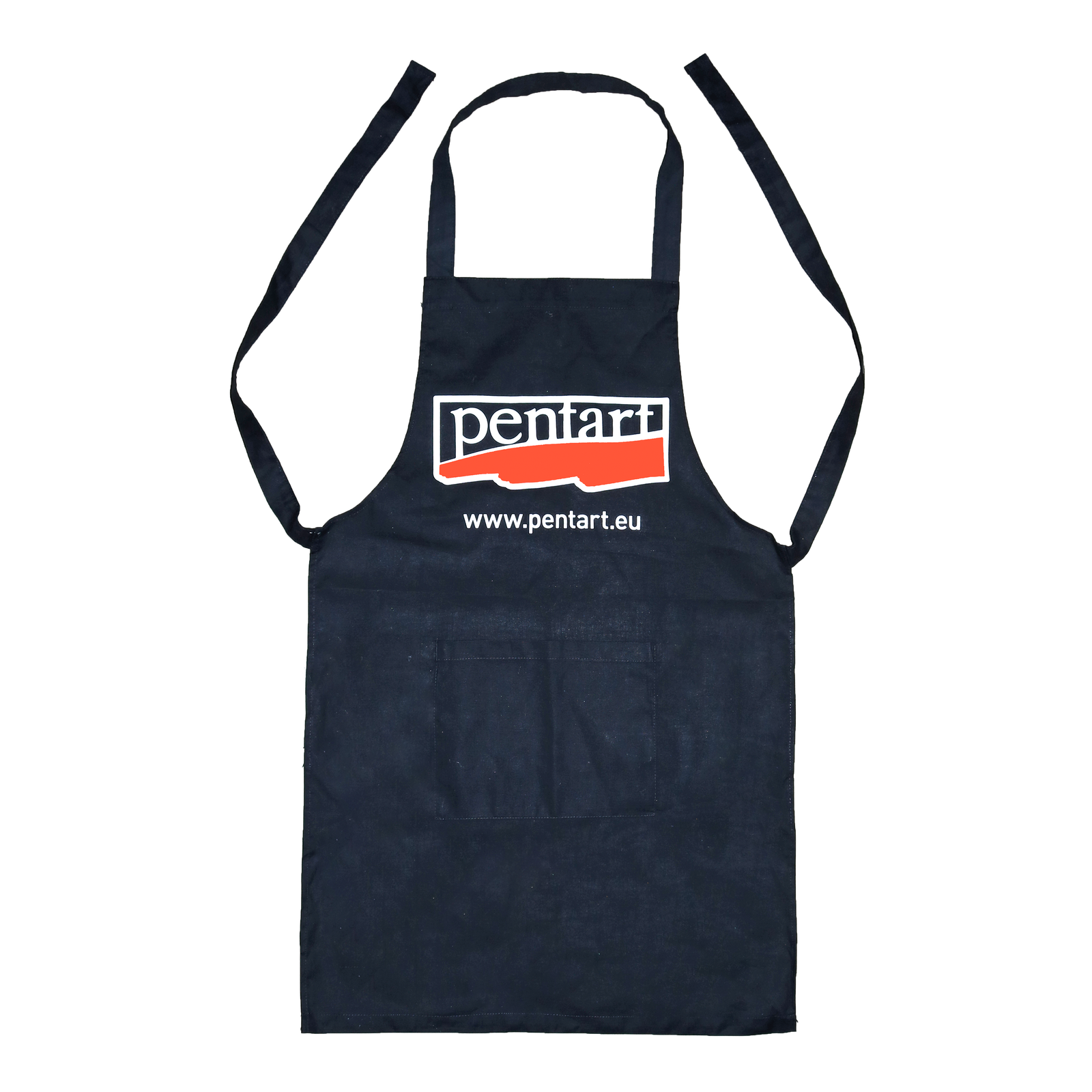 Памучна престилка с джоб - 70 x 75 см – cm, black with Pentart logo