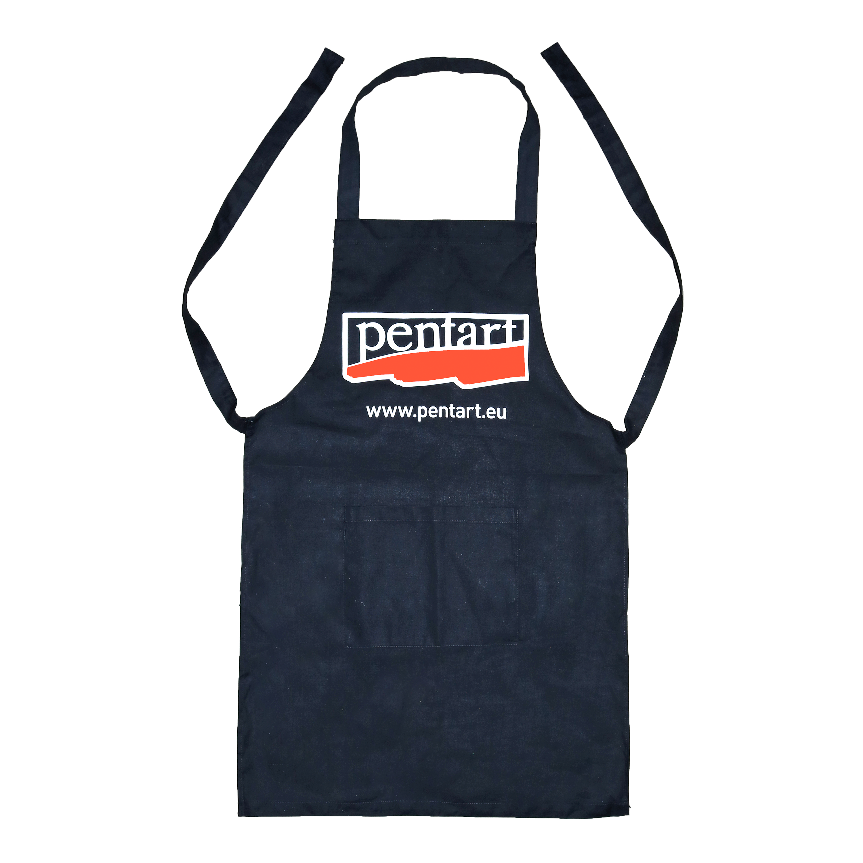 Памучна престилка с джоб - 70 x 75 см – cm, black with Pentart logo