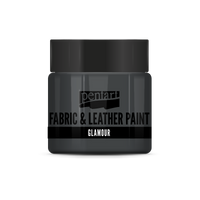 glamour fabric & leather paint 50 ml – старо сребро