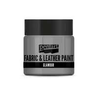 glamour fabric & leather paint 50 ml – сребро