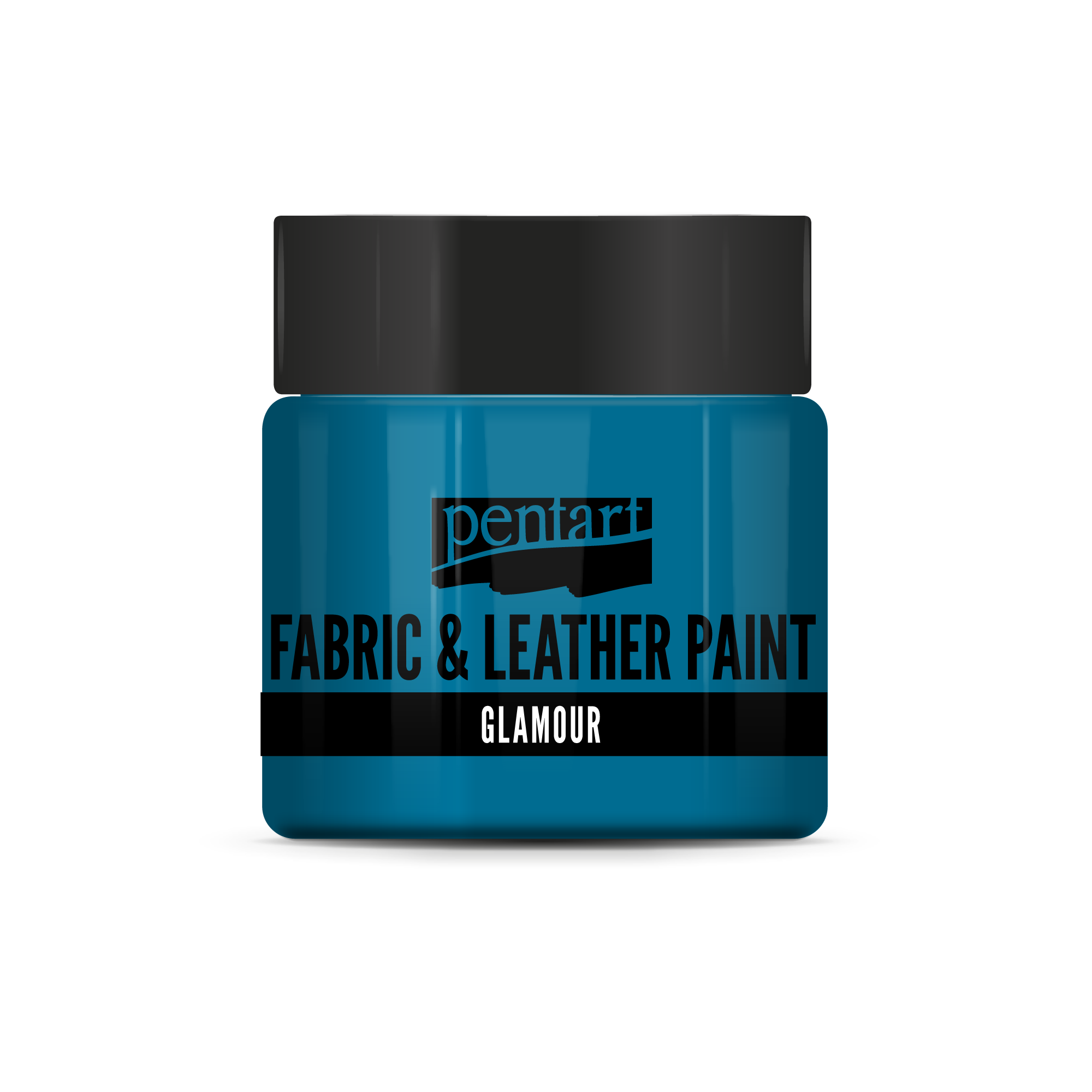 glamour fabric & leather paint 50 ml – сребристосиньо