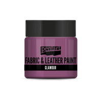 glamour fabric & leather paint 50 ml – сребристорозово