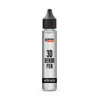 Pentart 3D Decor pen блестящ декоративен контур 30 ml сребърен