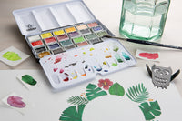 Schmincke AKADEMIE Aquarell празна метална кутия за акварел, 24 x цели ванички