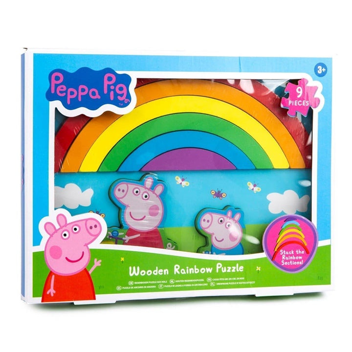 3D дървен пъзел с дъга PEPPA PIG — изображение 1
