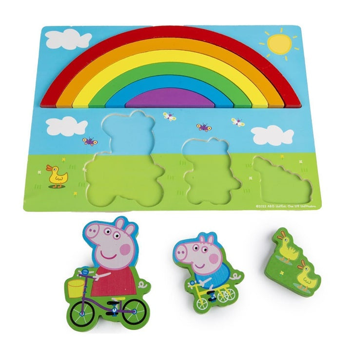 3D дървен пъзел с дъга PEPPA PIG — изображение 2