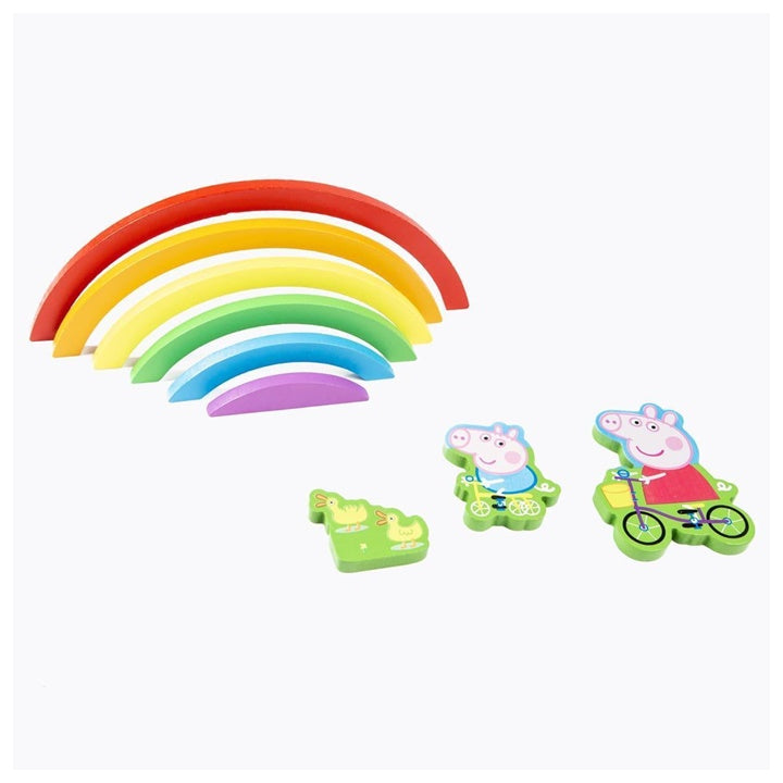 3D дървен пъзел с дъга PEPPA PIG — изображение 3