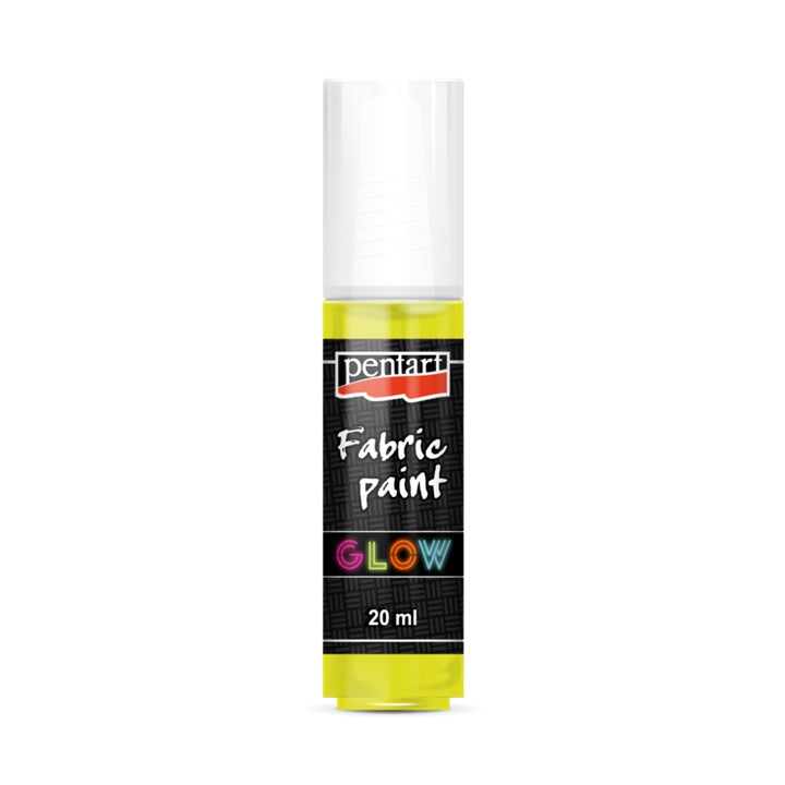 3D светла боя за текстил Pentart – yellow