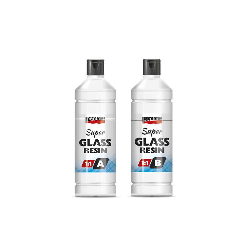 Чиста смола Super Glass Pentart 1:1 - 2 х 40 мл – 125 ml