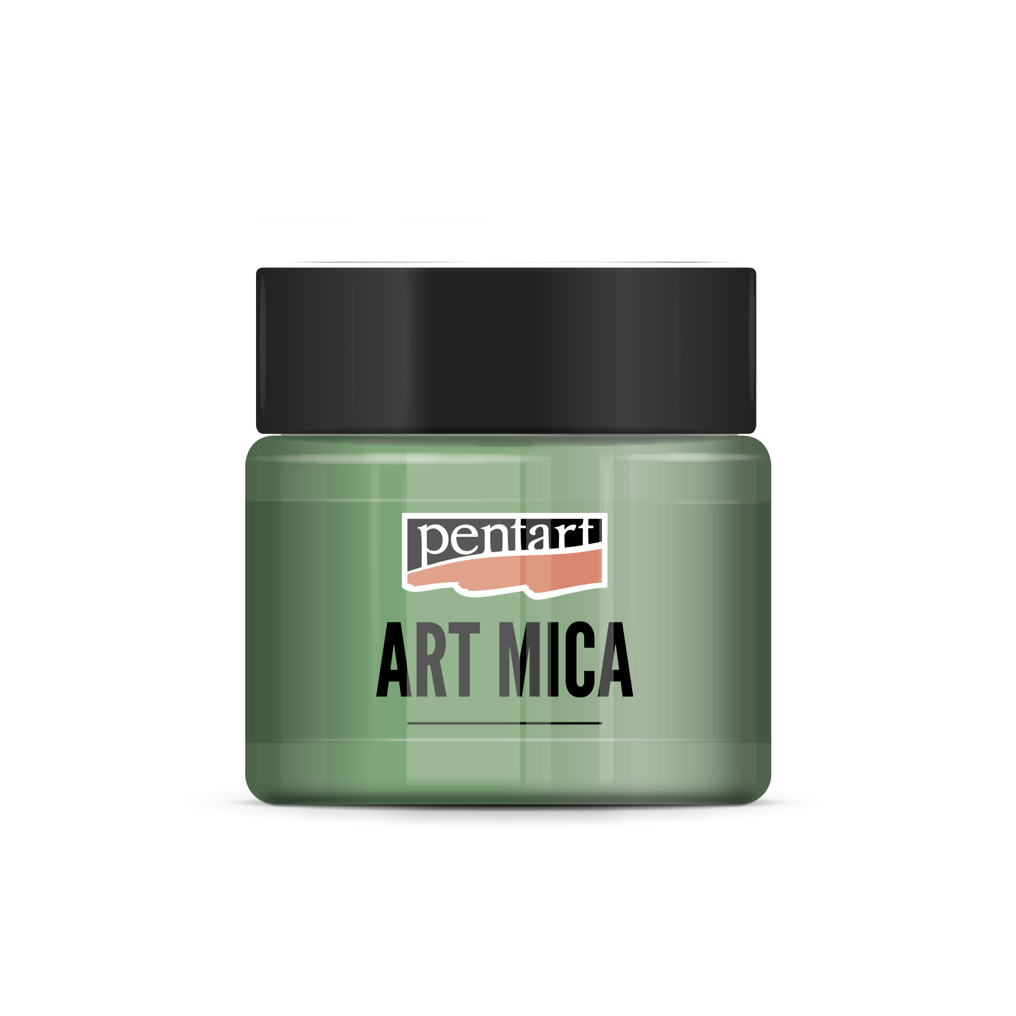 Pentart Art Mica ефектен минерален прах golden green 9 g