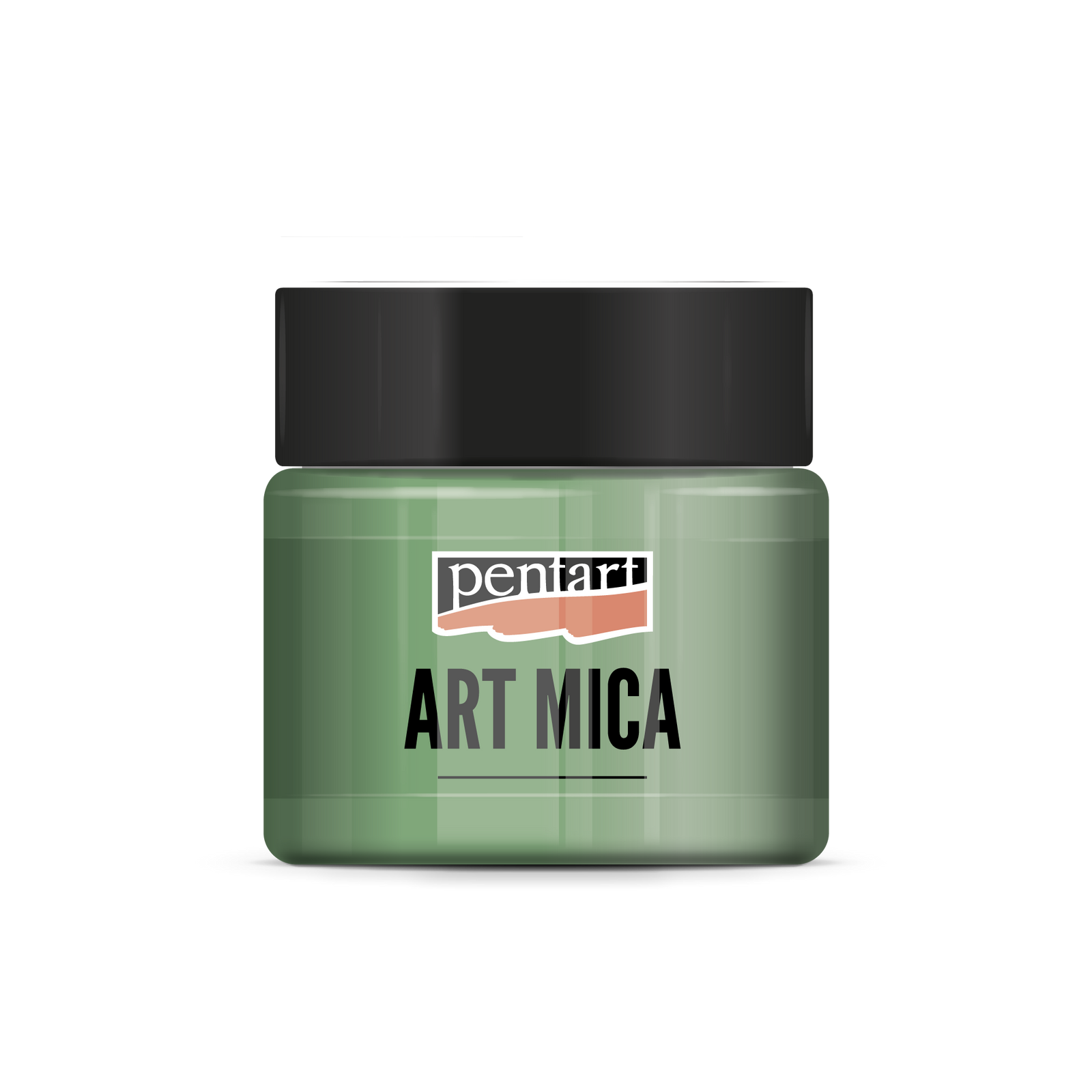 Pentart Art Mica ефектен минерален прах golden green 9 g