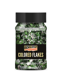 Металик листчета PENTART 100мл – green - silver
