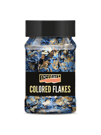 Металик листчета PENTART 100мл – blue - gold