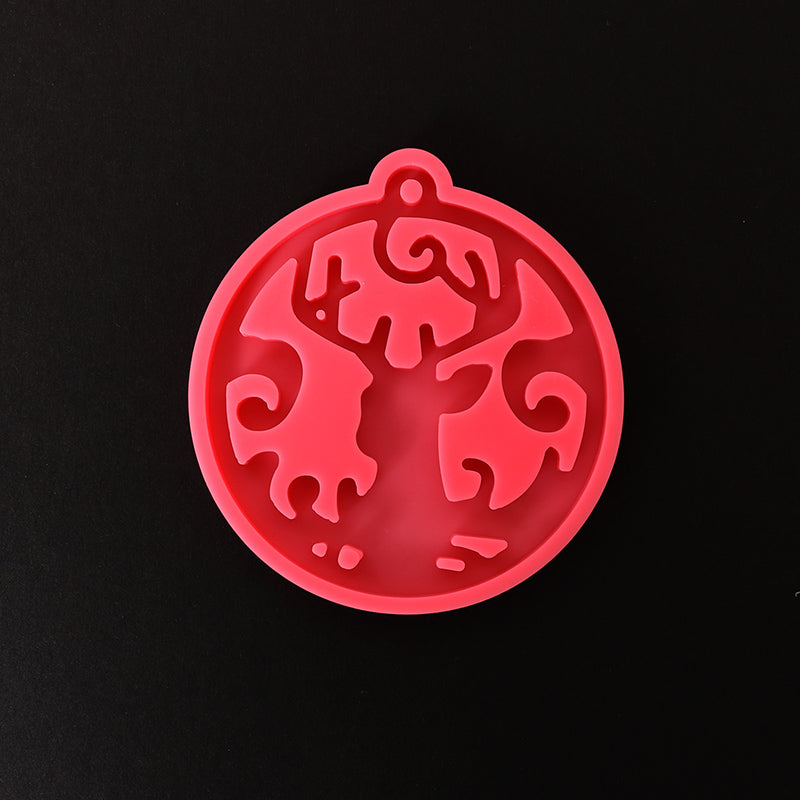 Силиконов калъп за смола Pentart - домино 2 броя – Christmas ornament - reindeer