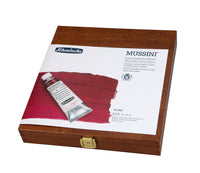 Дървен комплект маслени бои Schmincke MUSSINI, 10 x 35 ml