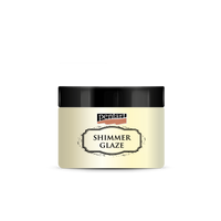 Блестяща глазура Pentart Junior Paints Shimmer Glaze 150 ml – перлено бяло