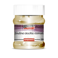 Двукомпонентен напукващ лак с фини пукнатини Pentart Fineline - 230 ml