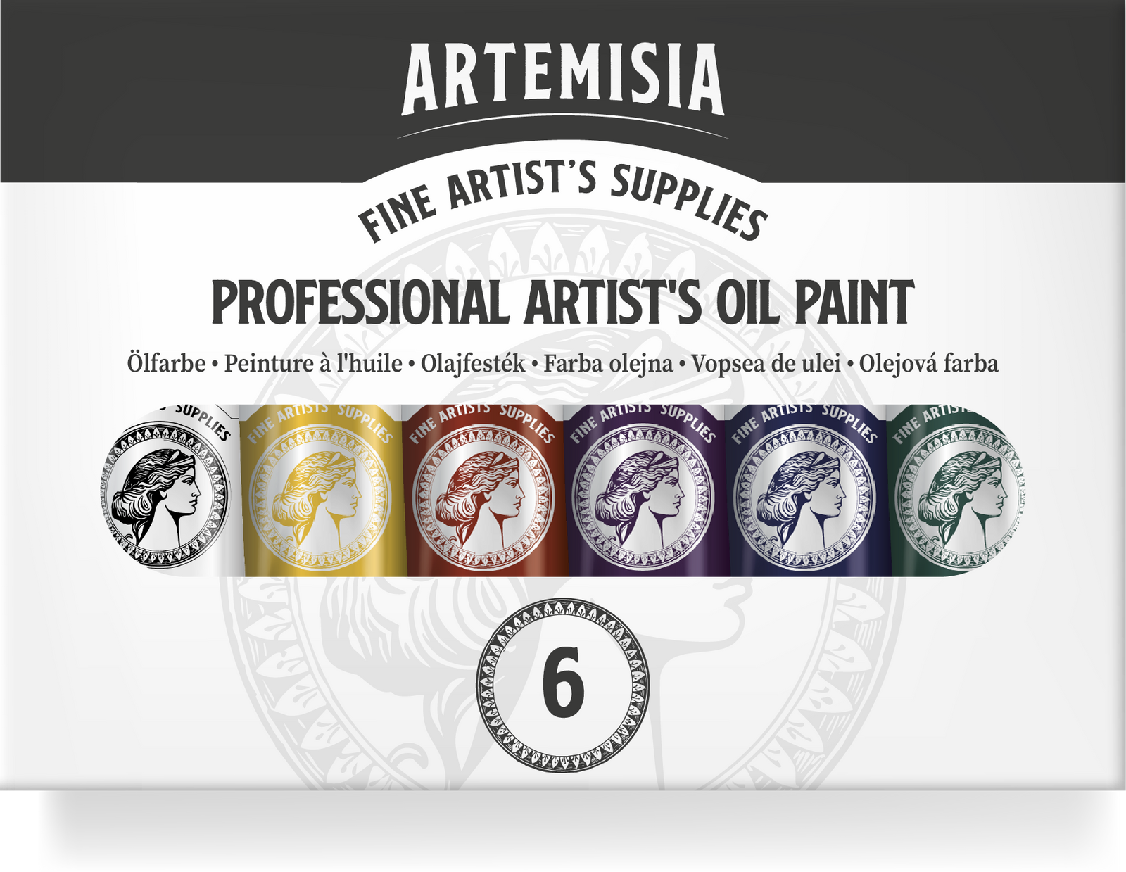 Комплект маслени бои Artemisia 20 ml – 6 x
