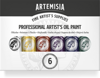 Комплект маслени бои Artemisia 20 ml – 6 x