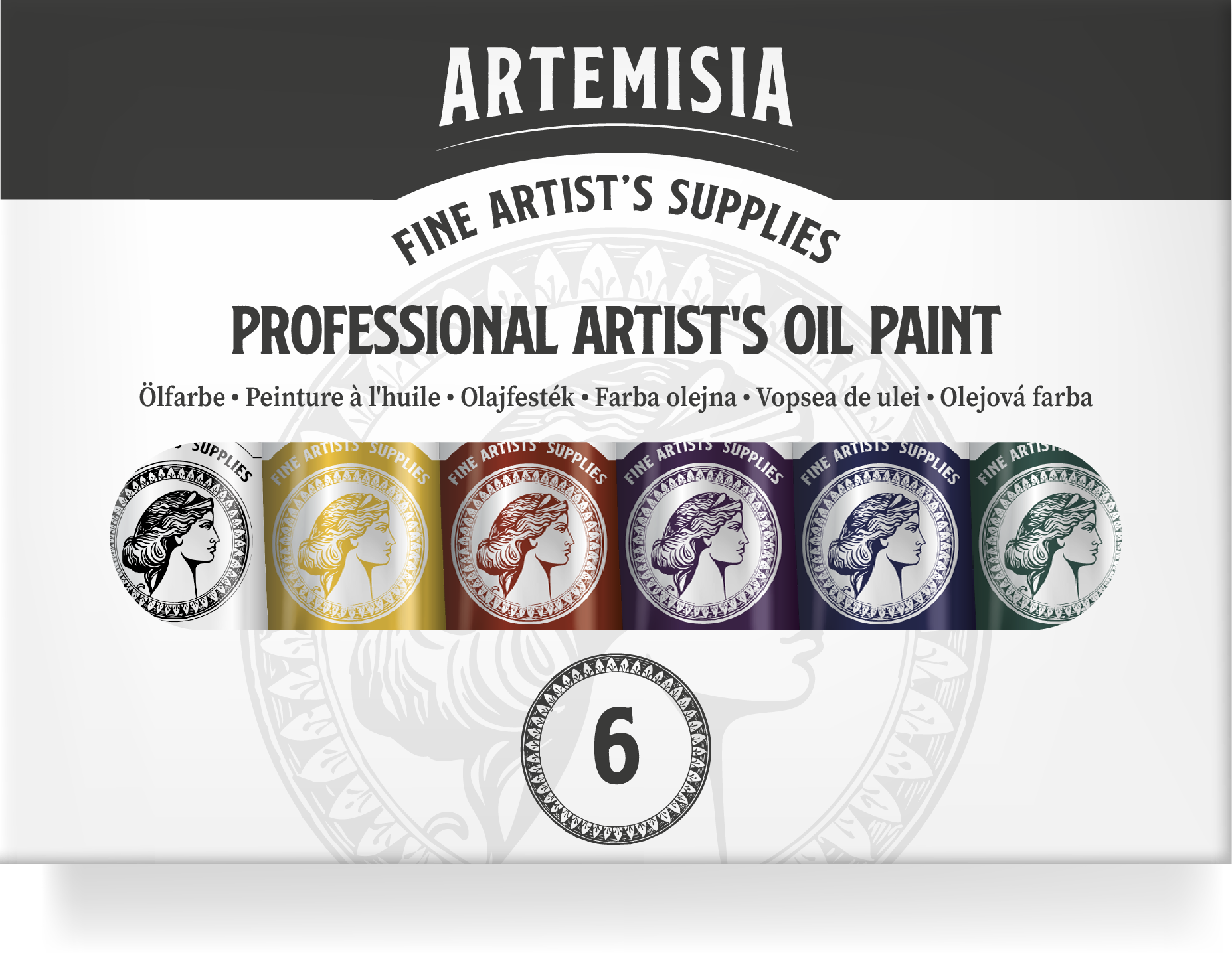 Комплект маслени бои Artemisia 20 ml – 6 x