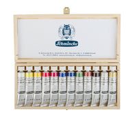 Дървен комплект гуаш бои Schmincke Calligraphy Gouache, 12 x 20 ml