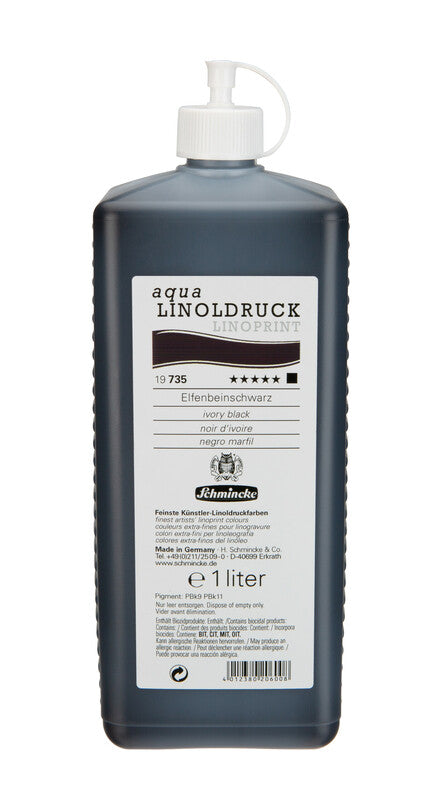 Боя за линогравюра Schmincke aqua-LINOPRINT 1 l Ivory black