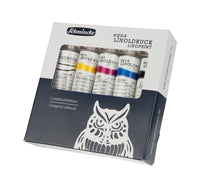 Комплект бои за линогравюра Schmincke aqua-LINOPRINT, 5 x 20 ml