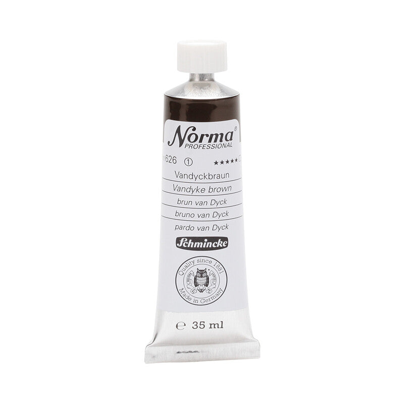 Маслени бои Schmincke Norma Professional 35 ml – 626 Ван Дайк кафяво