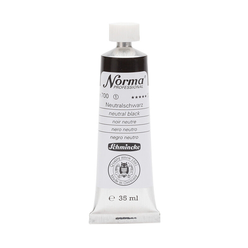 Маслени бои Schmincke Norma Professional 35 ml – 700 Неутрално черно