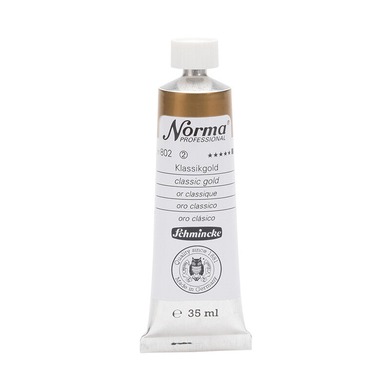 Маслени бои Schmincke Norma Professional 35 ml – 802 Класическо злато