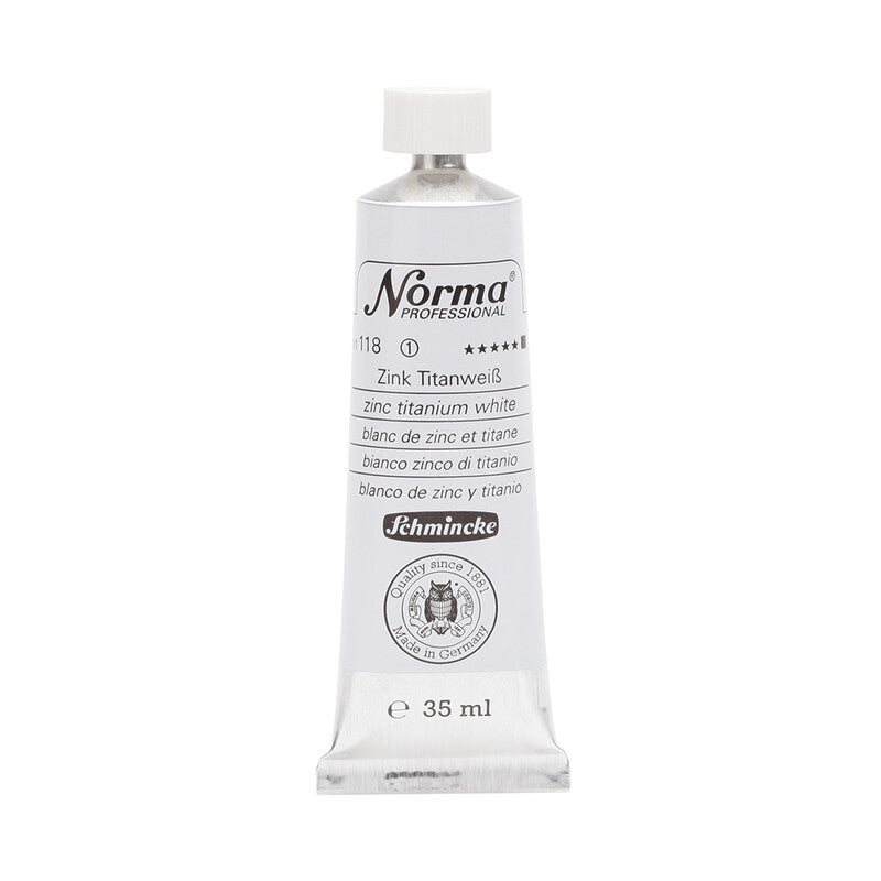 Маслени бои Schmincke Norma Professional 35 ml – 118 Цинково-титаново бяло