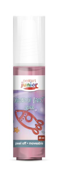 window paint 20 ml, – червен